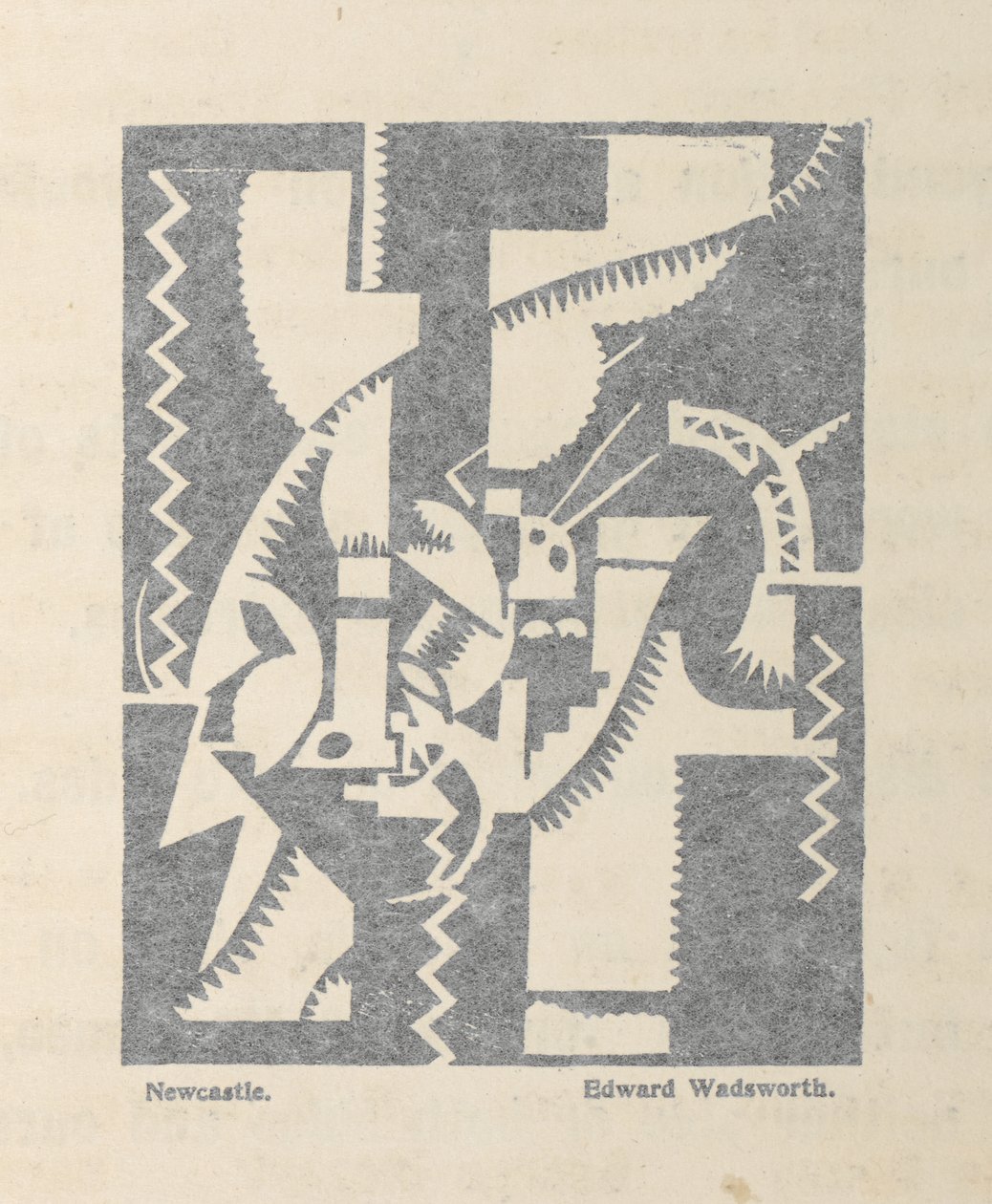 Newcastle, Edward Wadsworth tarafından BLAST no. 1, Vorticist dergisi by Edward Alexander Wadsworth