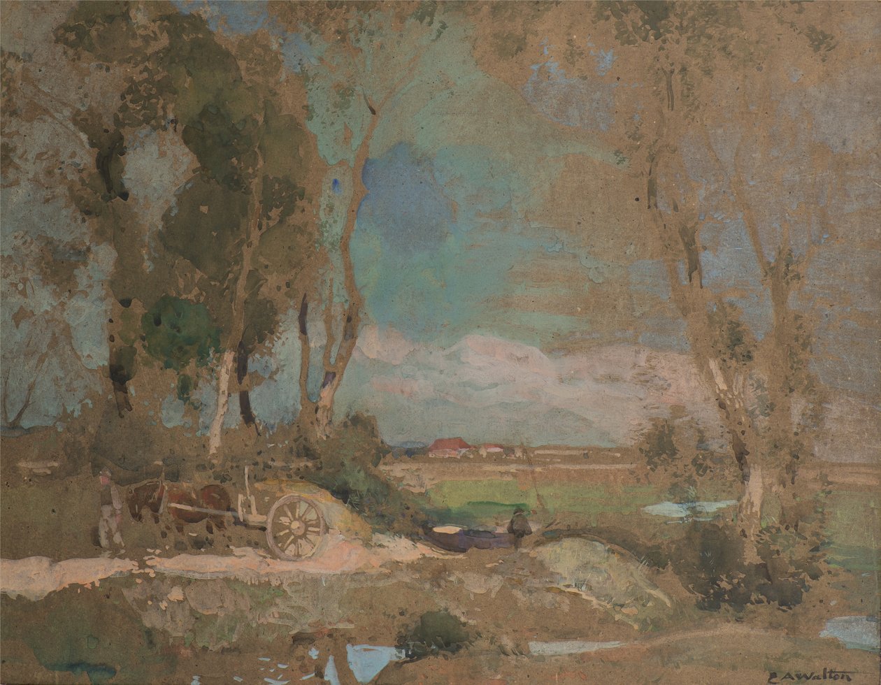 Fens Kapıları, Suffolk by Edward Arthur Walton