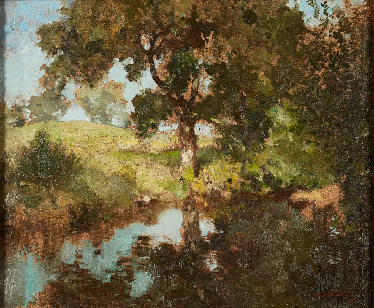 Yaz Yansımaları (tuval üzerine yağlı boya) by Edward Arthur Walton