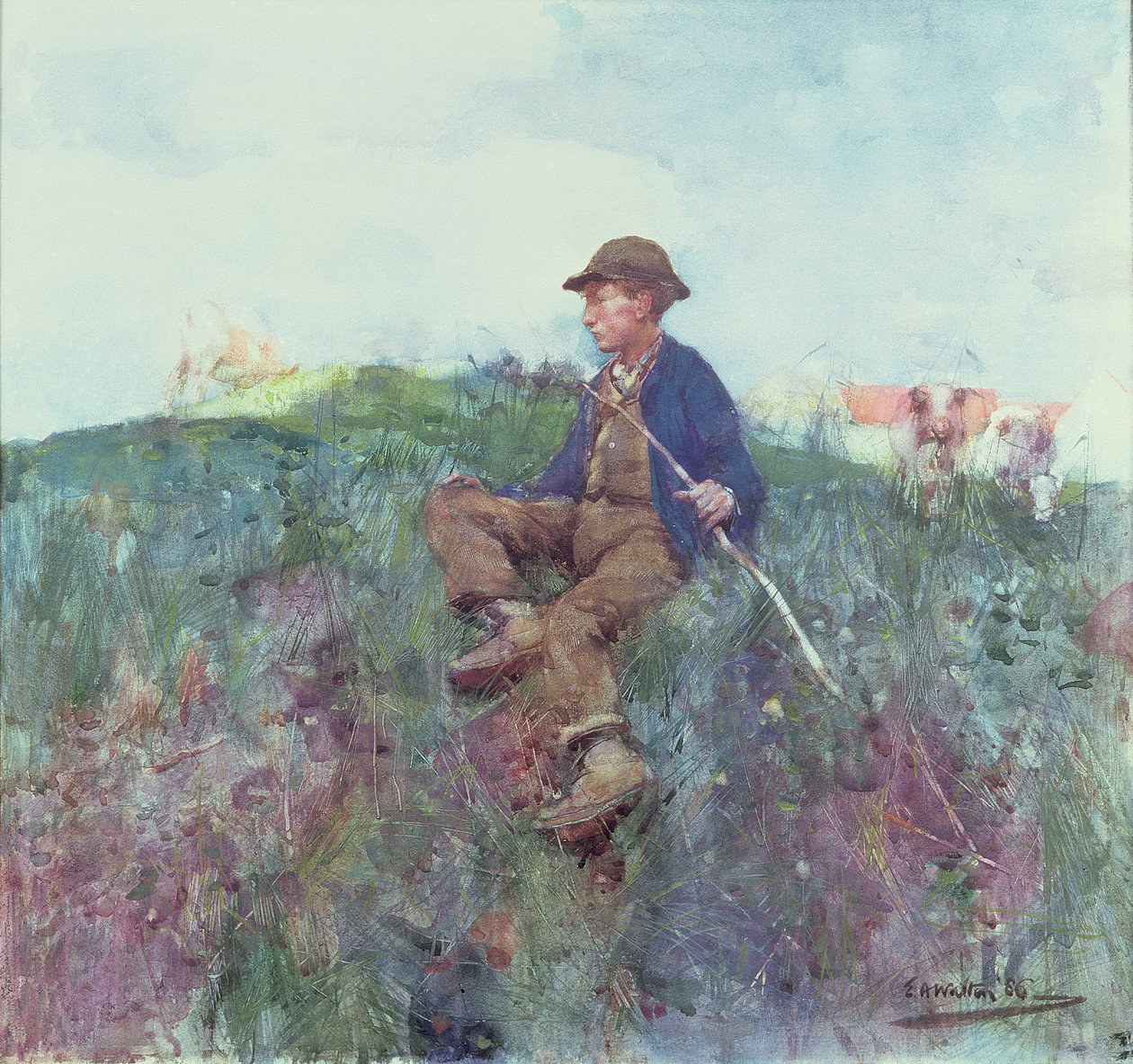 Çoban, 1886 (wc) by Edward Arthur Walton
