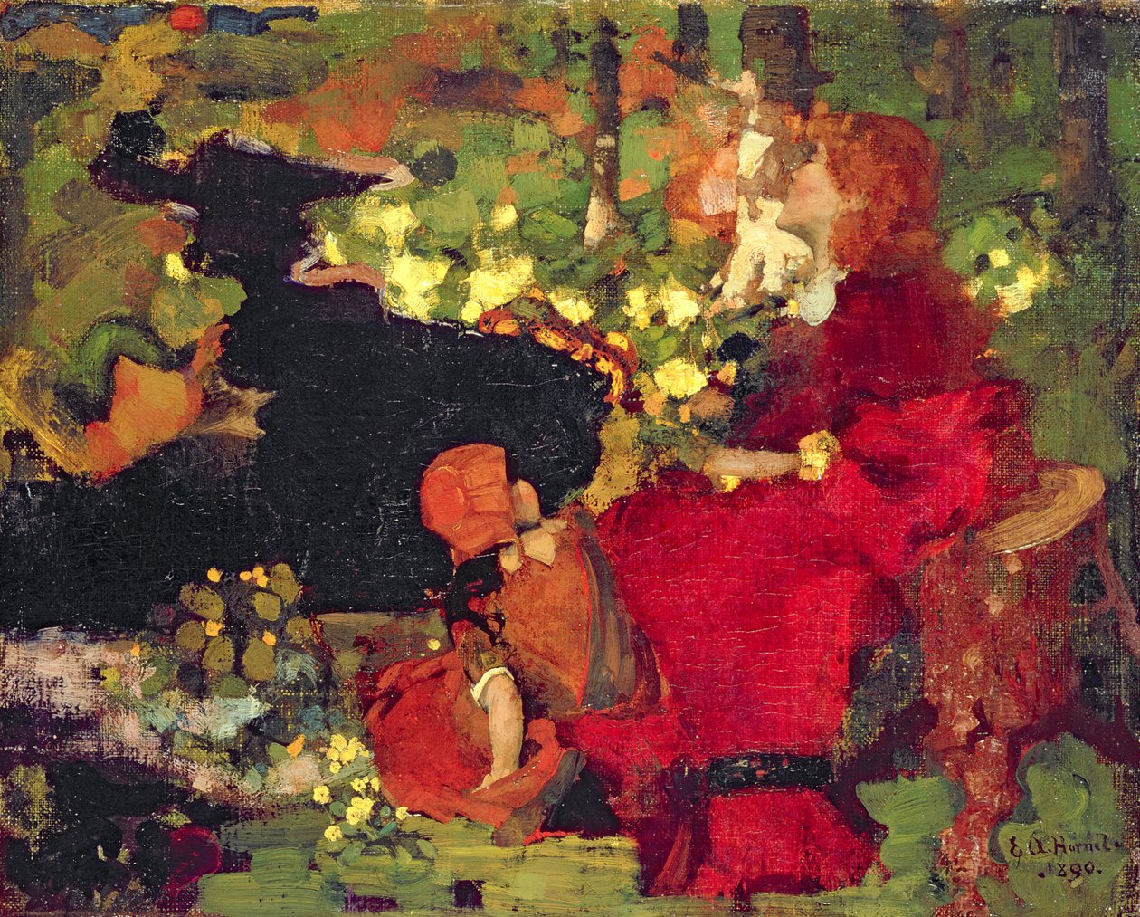 Ormanda Bir Havuz by Edward Atkinson Hornel