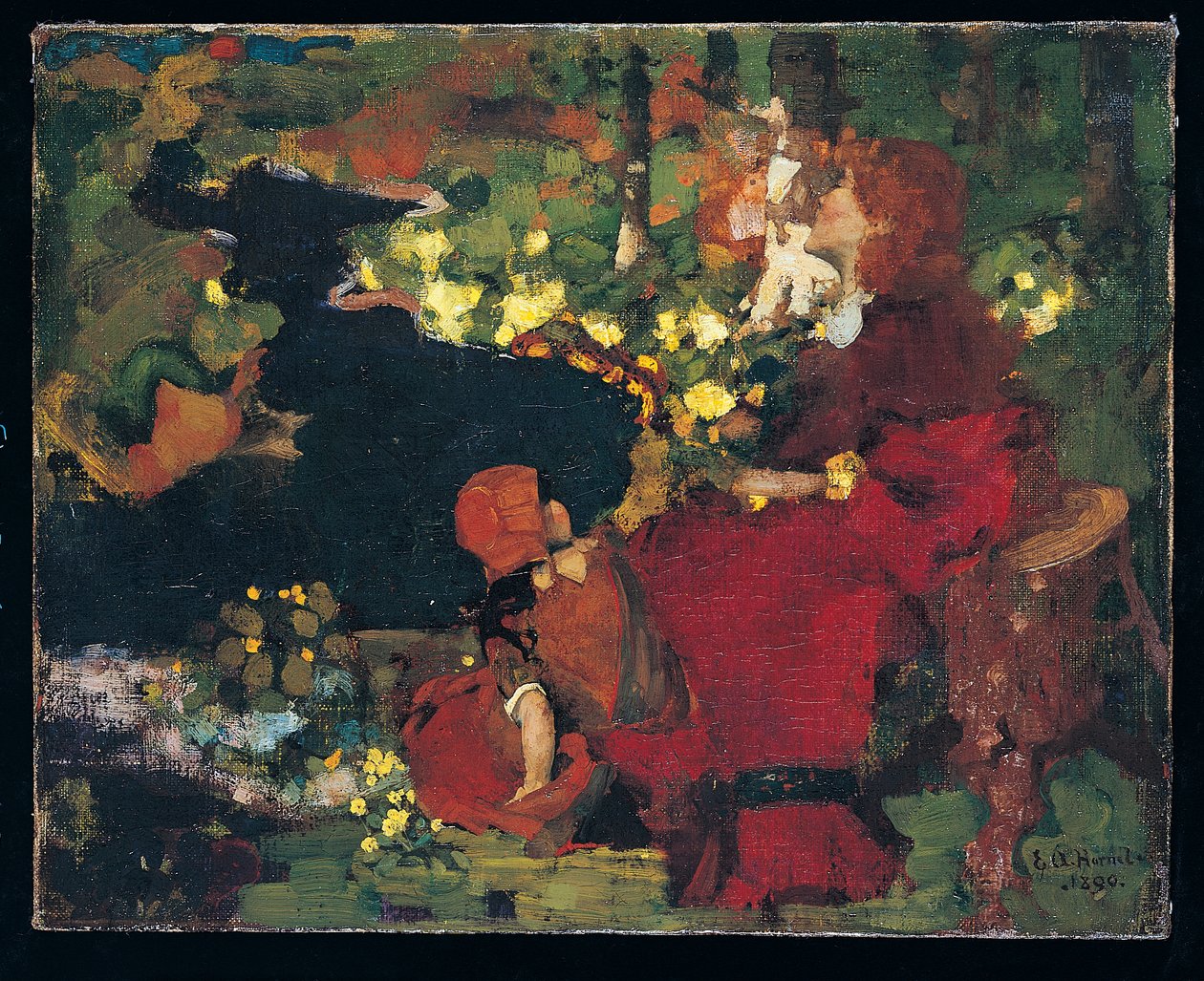 Ormanda Bir Havuz by Edward Atkinson Hornel