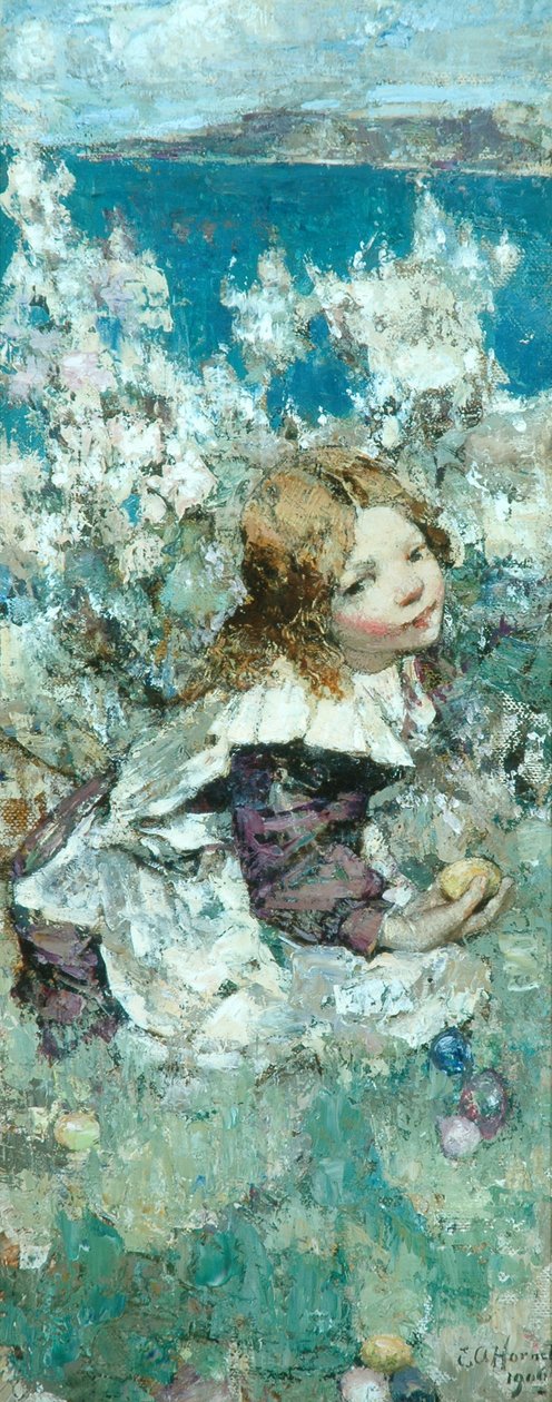 Baharda Çocuk by Edward Atkinson Hornel