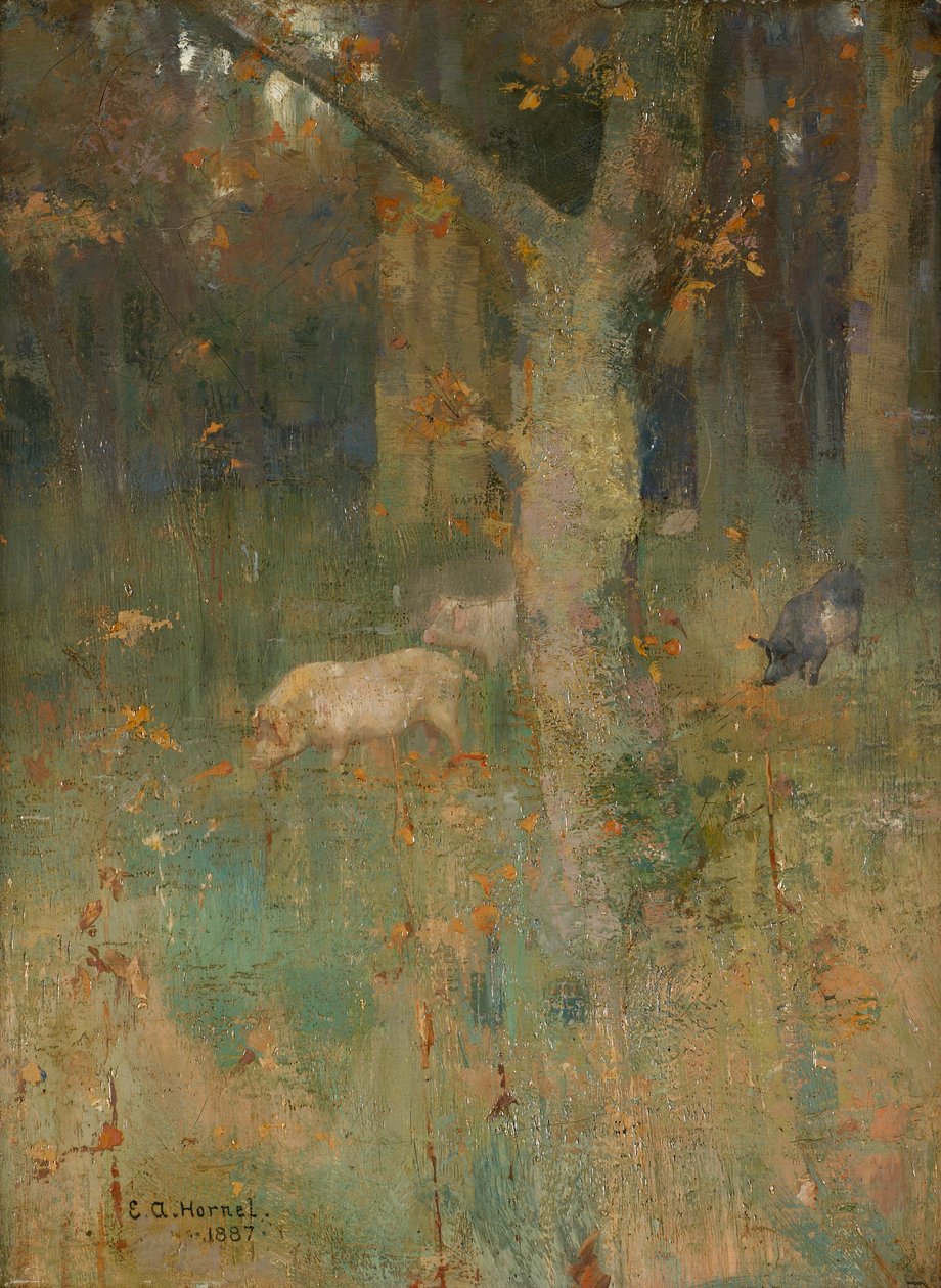 Ormandaki Domuzlar by Edward Atkinson Hornel