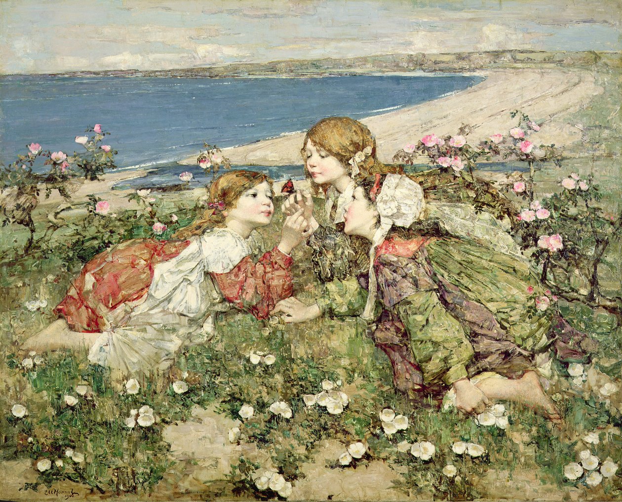 Deniz Kıyısı Gülleri by Edward Atkinson Hornel