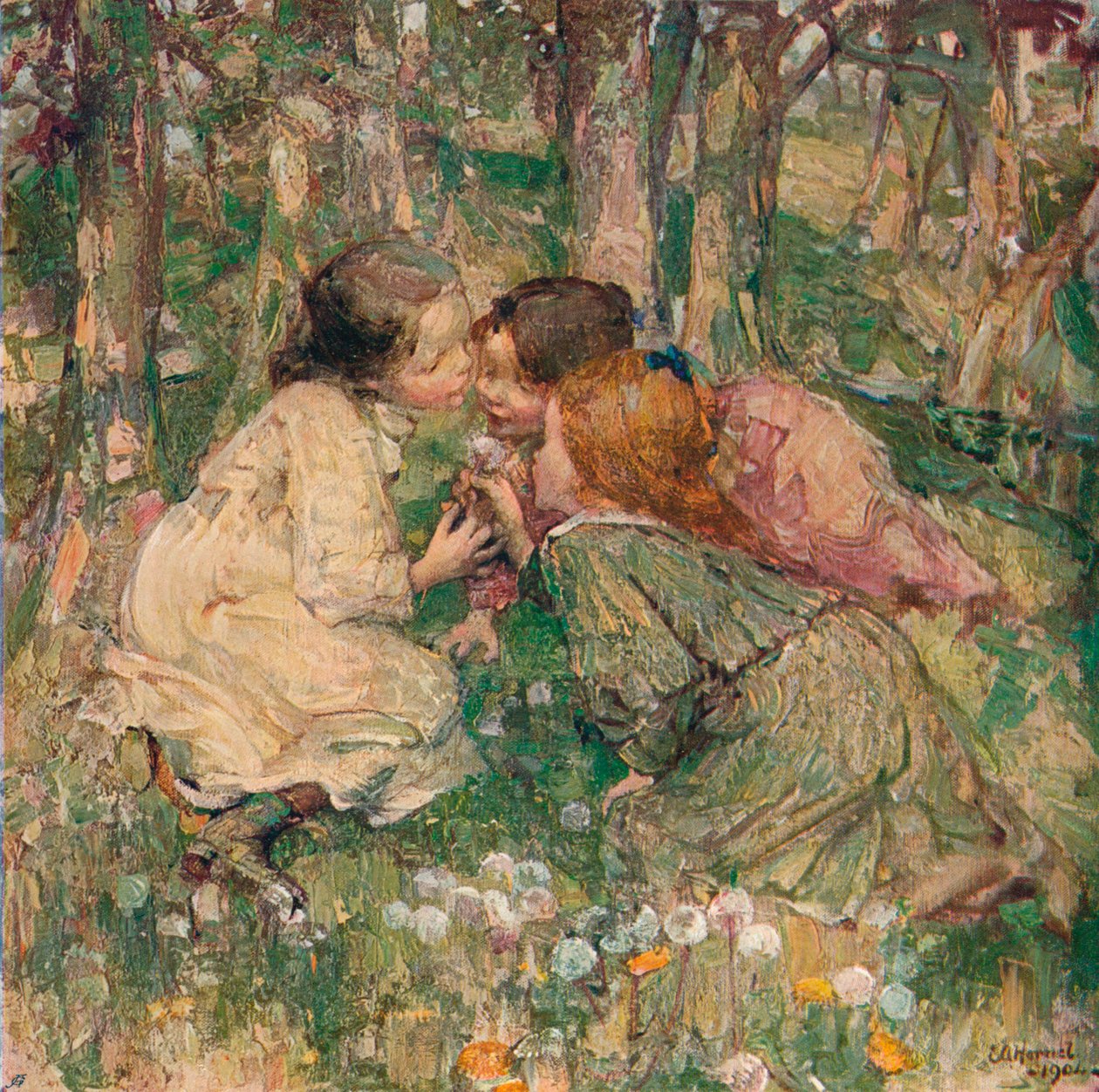 OClock nedir, c1904 by Edward Atkinson Hornel
