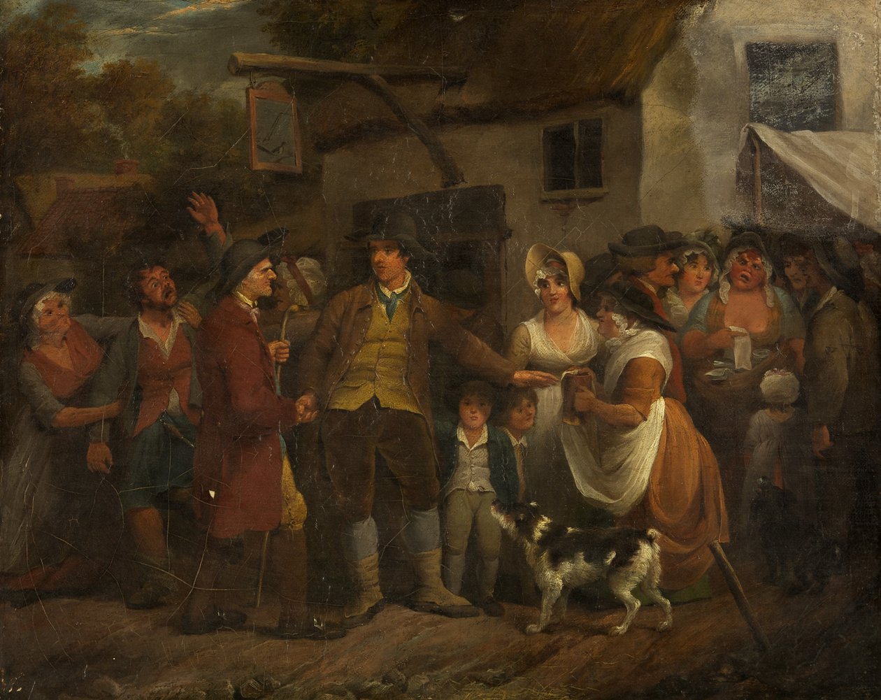 Ale Evi Kapısı (tuval üzerine yağlı boya) by Edward Bird