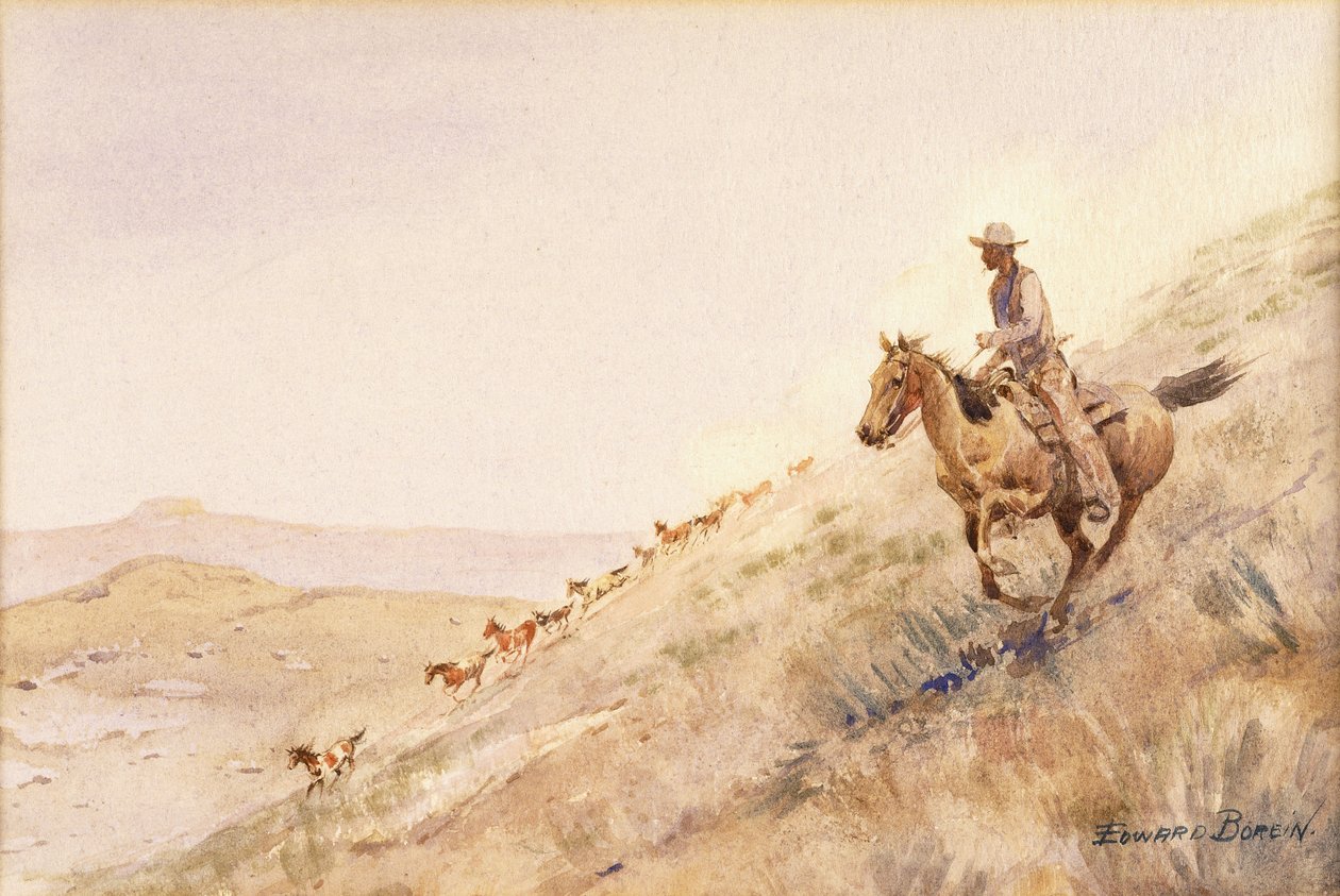 Atları Yuvarlamak by Edward Borein