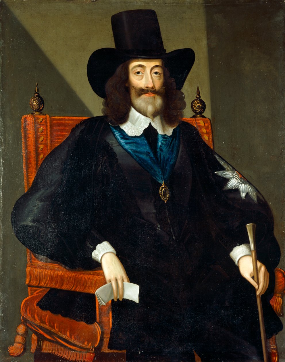 Duruşmasında I. Charles'ın portresi by Edward Bower