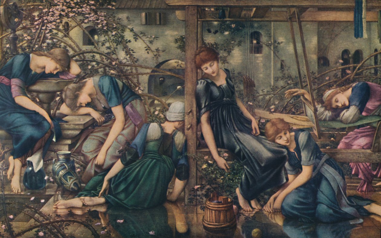 Briar Rose, The Garden Court, c1890, 1922. by Edward Burne Jones