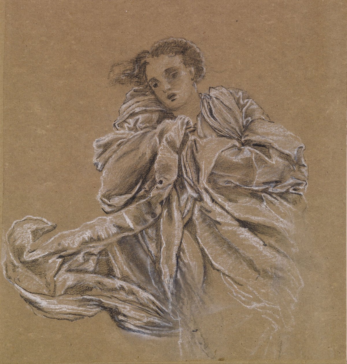 Kış - Uçan Perdelik Çalışması by Edward Burne Jones
