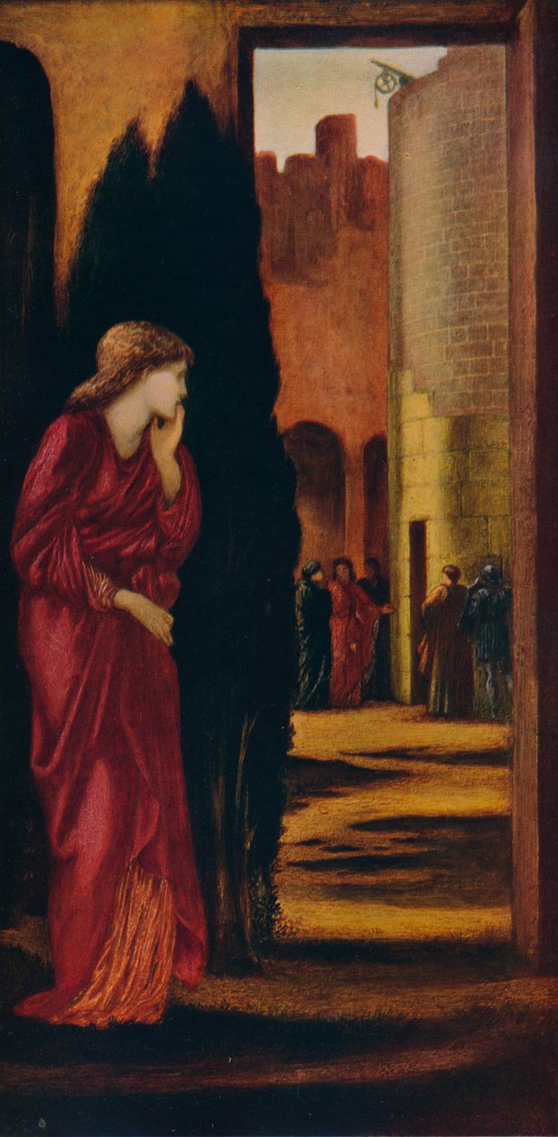 Danaë ve yüzsüz Kule, 1872. by Edward Burne Jones