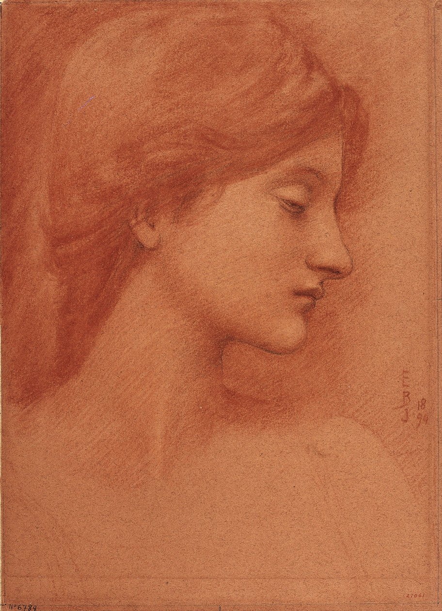 kadın kafa by Edward Burne Jones