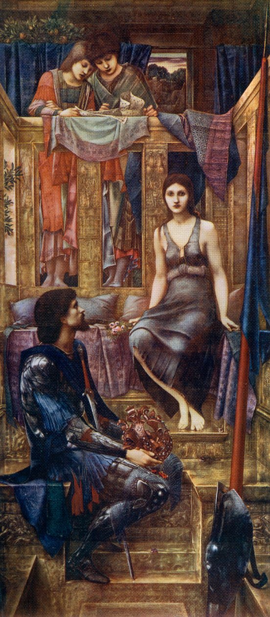 Kral Cophetua ve Dilenci Hizmetçi, 1884, 1912. by Edward Burne Jones