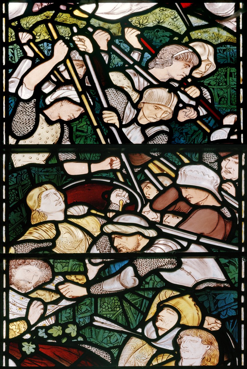 Beth Horon Savaşı, 1862-3 (vitray) by Edward Burne Jones