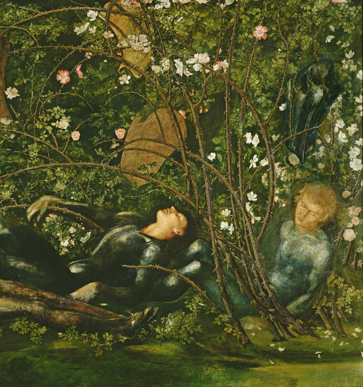 Şövalyeler ve Briar Rose, 1869 (198347 detayı) by Edward Burne Jones