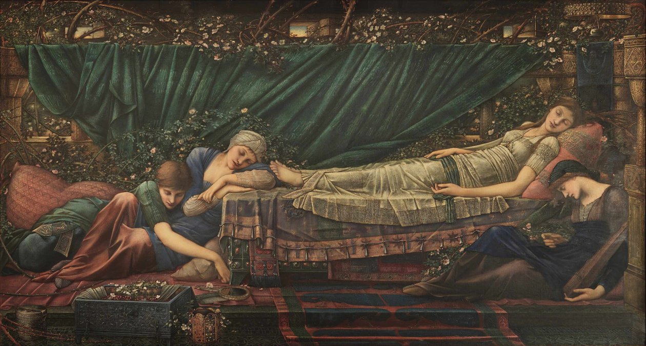 Briar Rose Efsanesi: Uyuyan Güzel, 1885-1890. by Edward Burne Jones