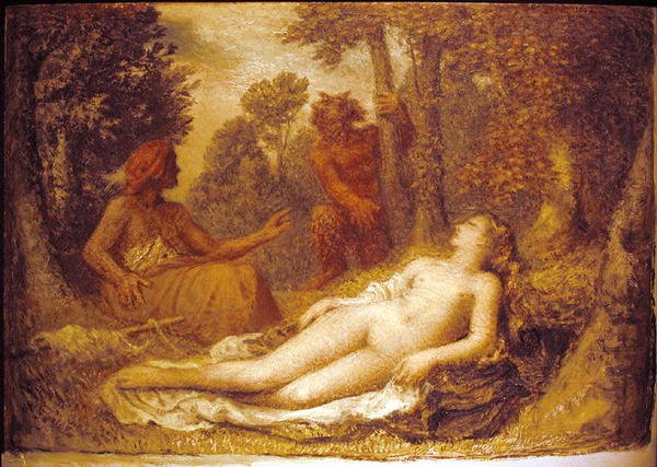Diana (kağıt üzerinde yağlı boya) by Edward Calvert