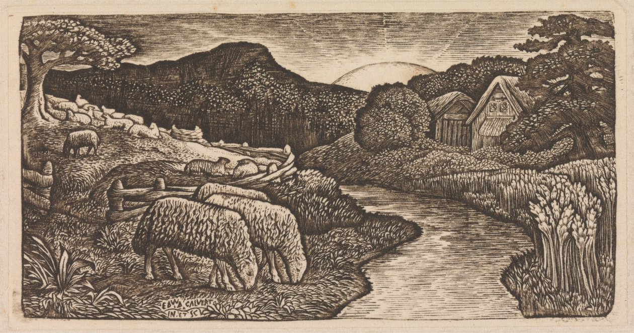 Merasının Koyunları by Edward Calvert