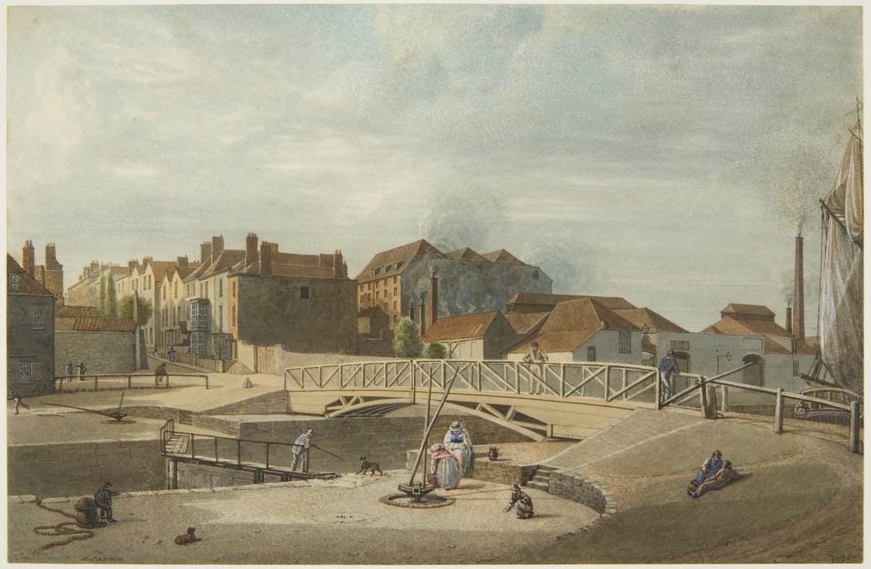 Bathurst Havzası (kağıt üzerine kalem ve sulu boya) by Edward Cashin