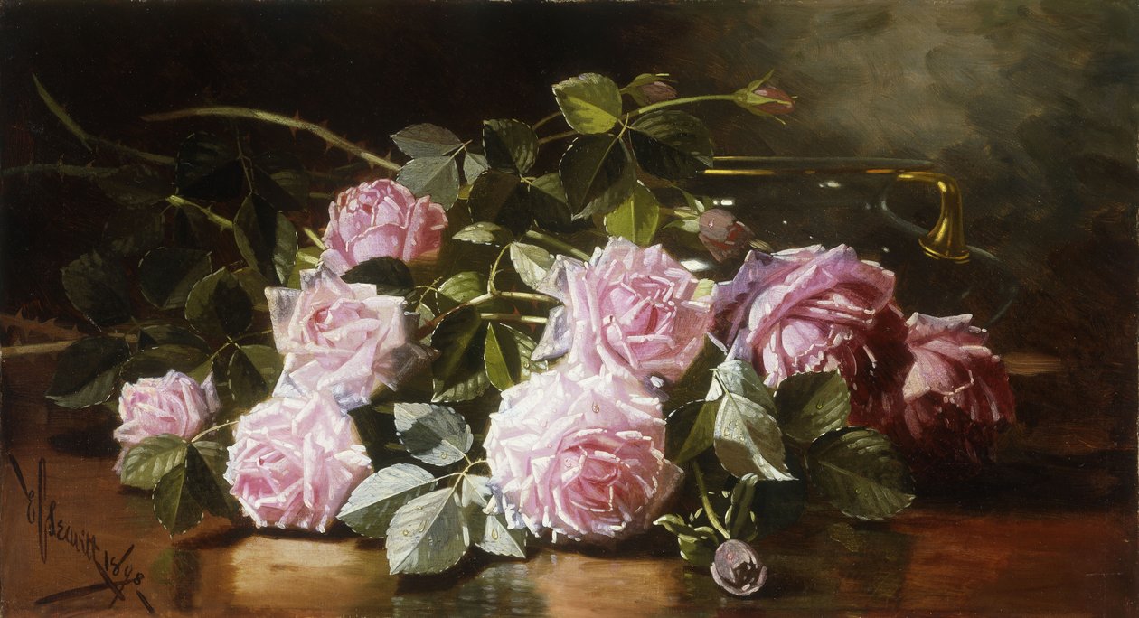 Yağmurda Yıkanmış Güller, 1898 by Edward Chalmers Leavitt
