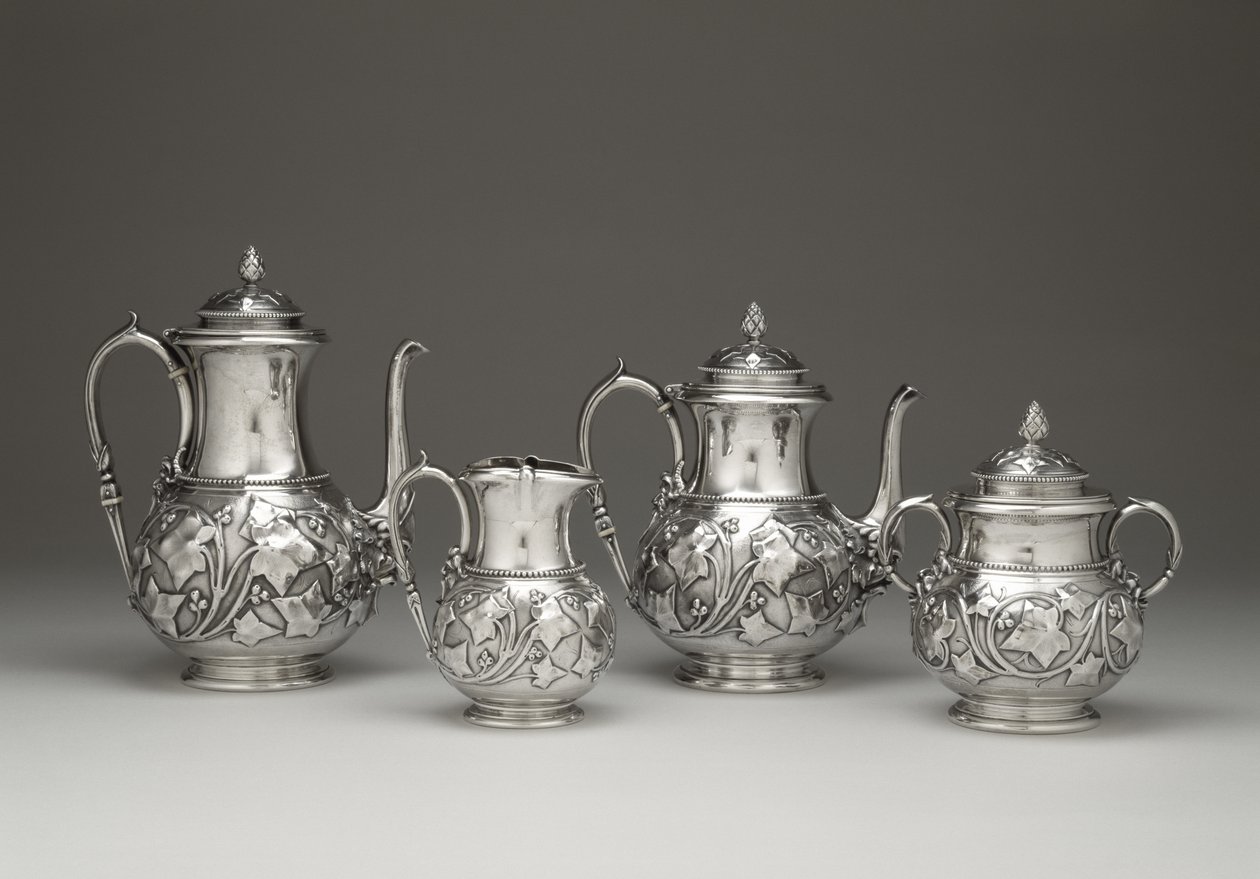 Kahve ve Çay Servisi, c. 1856-1859 (gümüş ve fildişi) by Edward Chandler Moore