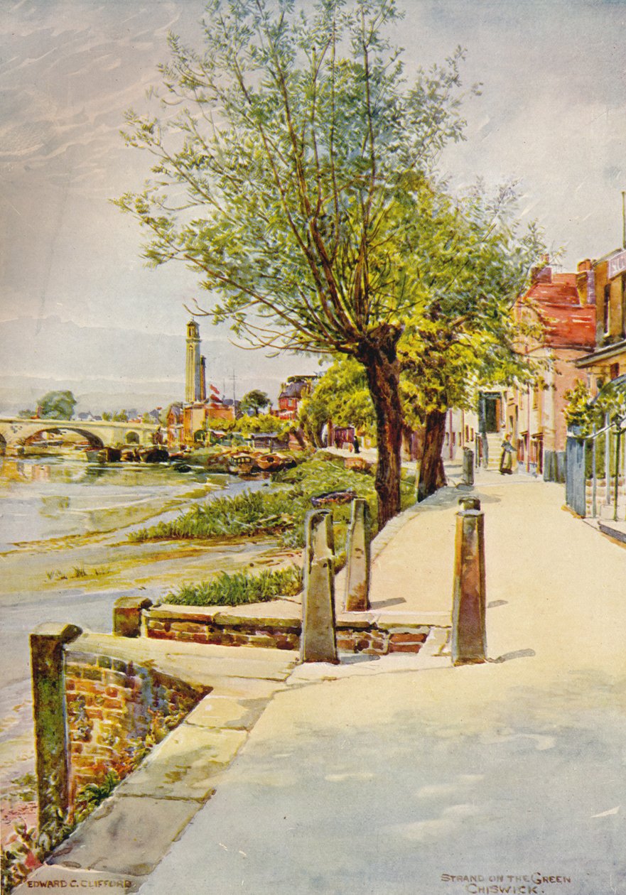 'Yeşil Chiswick'teki Strand', 1905, c1915 by Edward Charles Clifford