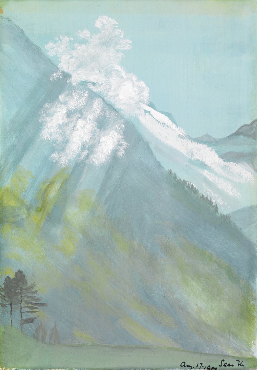 Saas-Fee, İsviçre by Edward Clifford