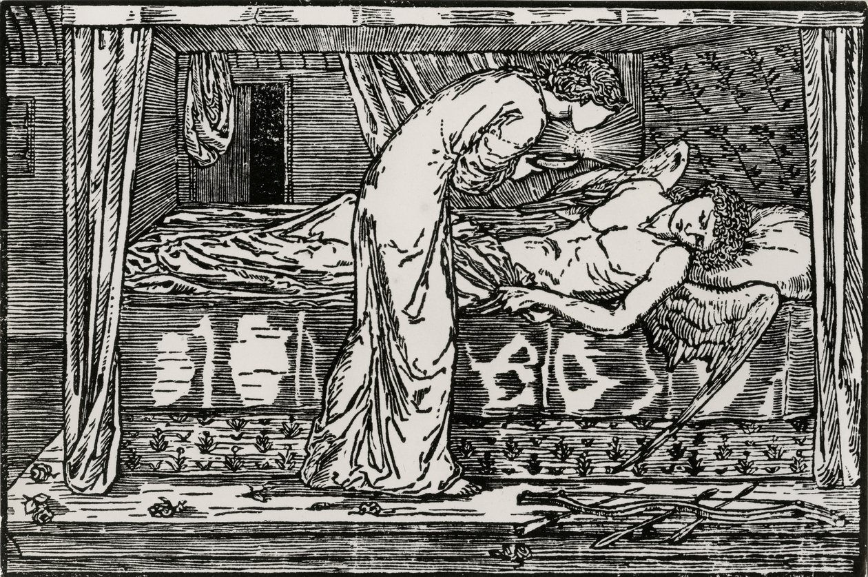 ruh casusluğu by Edward Coley (after) Burne Jones