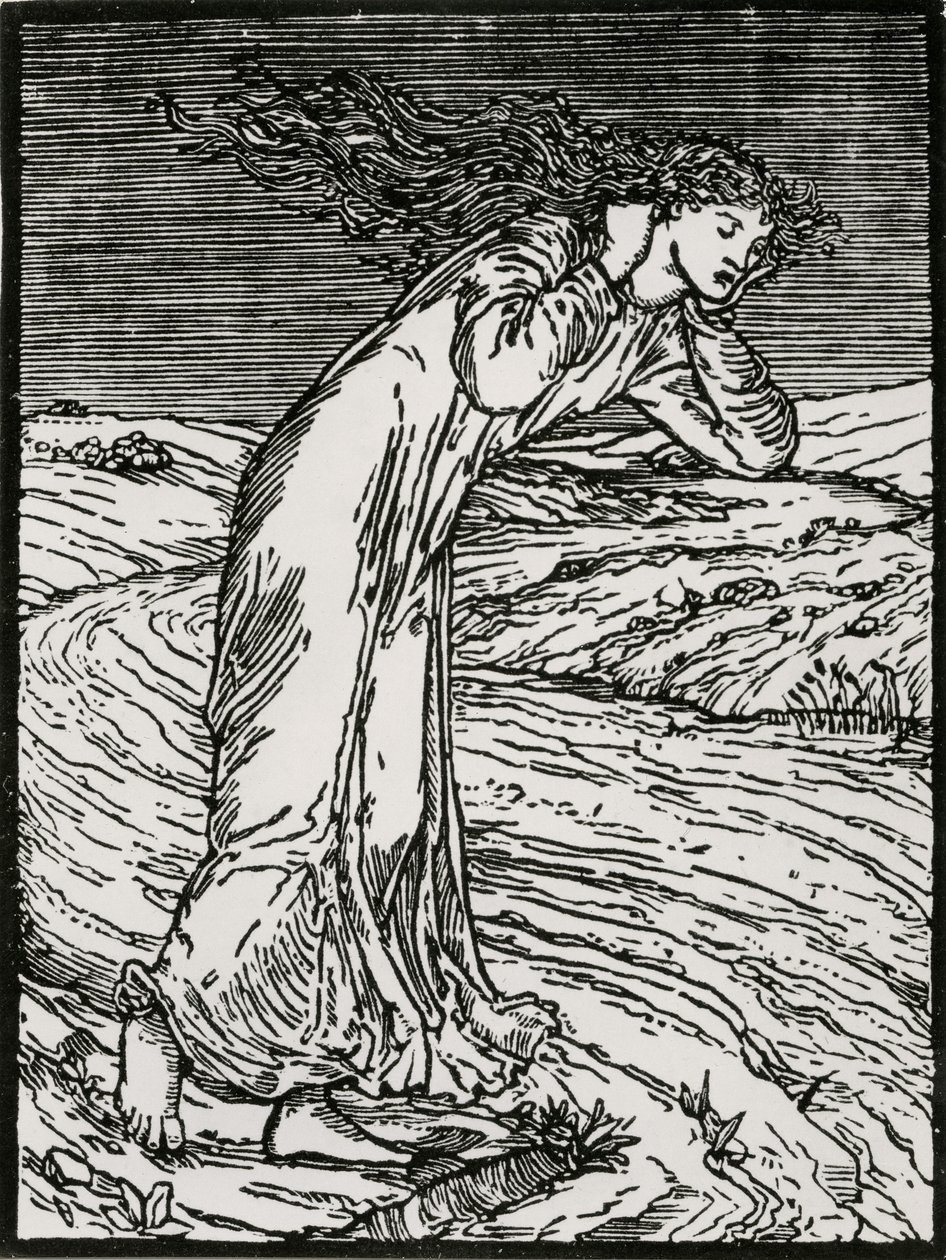 Kendini nehre atan ruh by Edward Coley (after) Burne Jones