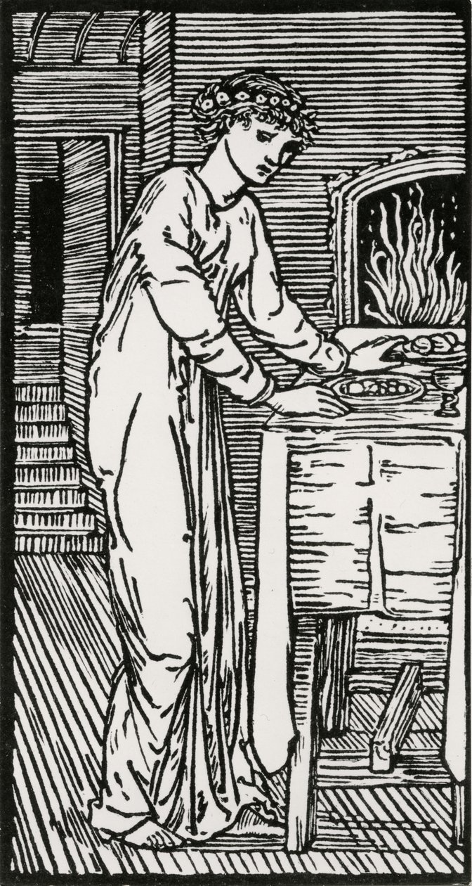Tablo tarafından Psyche by Edward Coley (after) Burne Jones