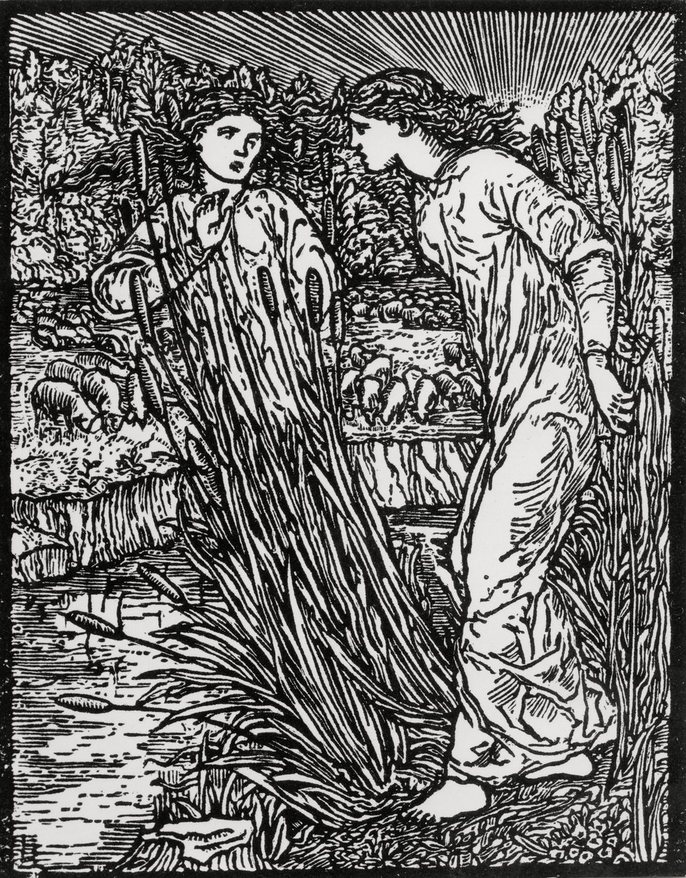 Altın Yünlü Koyunun Görevi by Edward Coley (after) Burne Jones