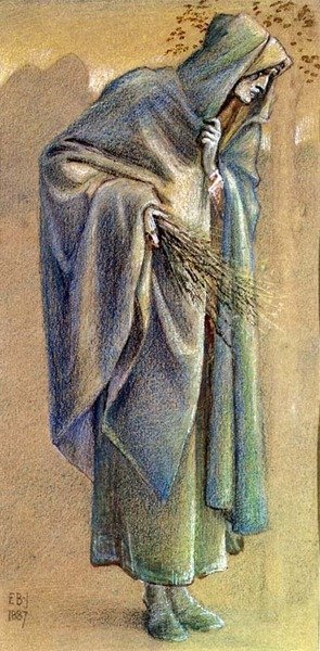 pelerinli figür by Edward Coley Burne Jones