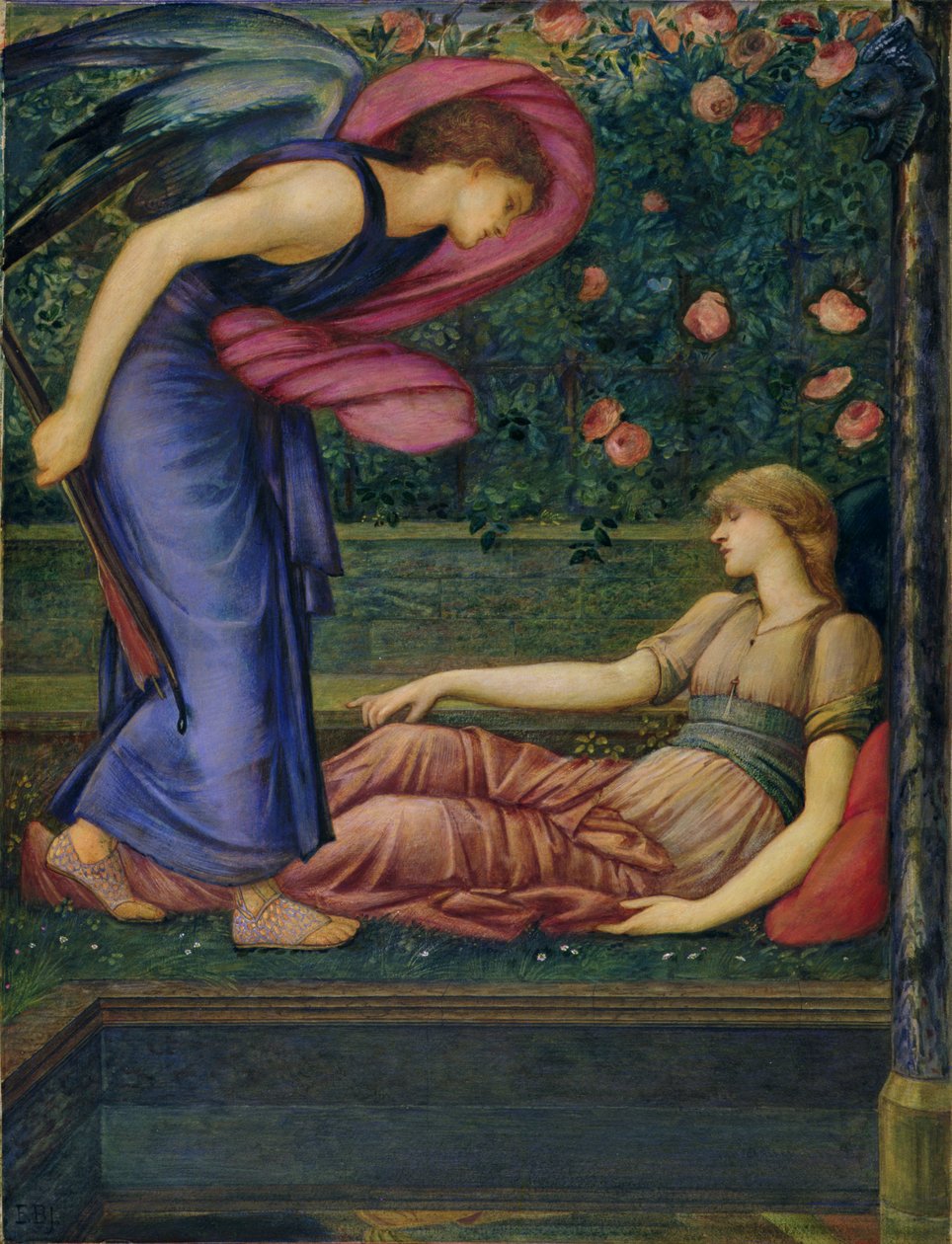 Cupid ve Psyche by Edward Coley Burne Jones