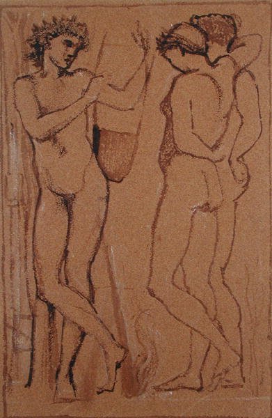 Hymenaeus (kağıt üzerinde kömür) by Edward Coley Burne Jones