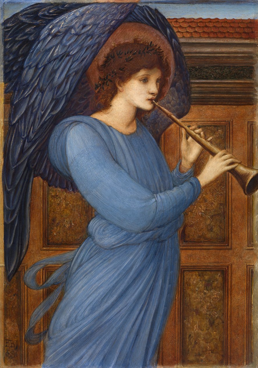 Melek (panel üzerine yağ) by Edward Coley Burne Jones