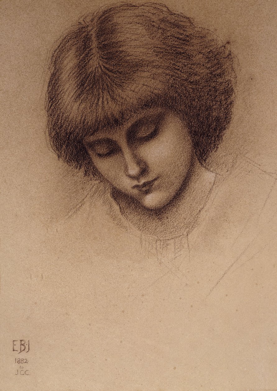 "Kral Cophetua ve Dilenci Hizmetçi" İçin Bir Çalışma, by Edward Burne Jones
