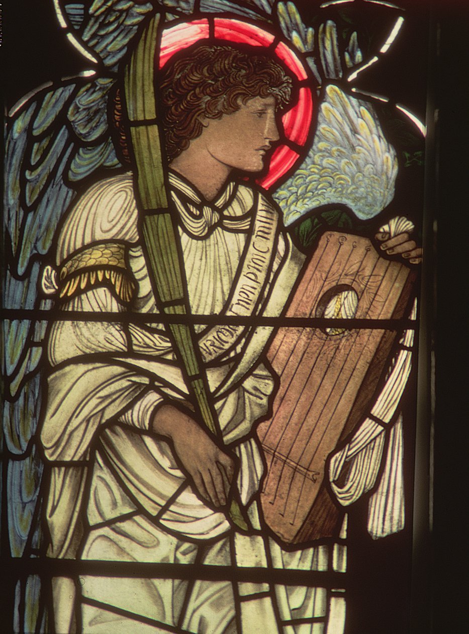 Lirli Melek, St. Cecilia Penceresinden, Christ Church, Oxford, 1875 by Edward Burne Jones