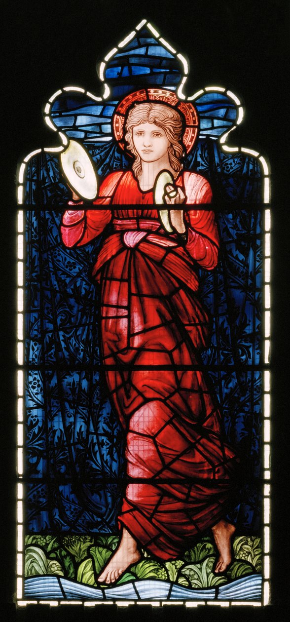 Ashton Under Lyne, Albion Cemaat Kilisesi, Morris & Co., Edward Burne-Jones, Miriam, 1896 by Edward Burne Jones