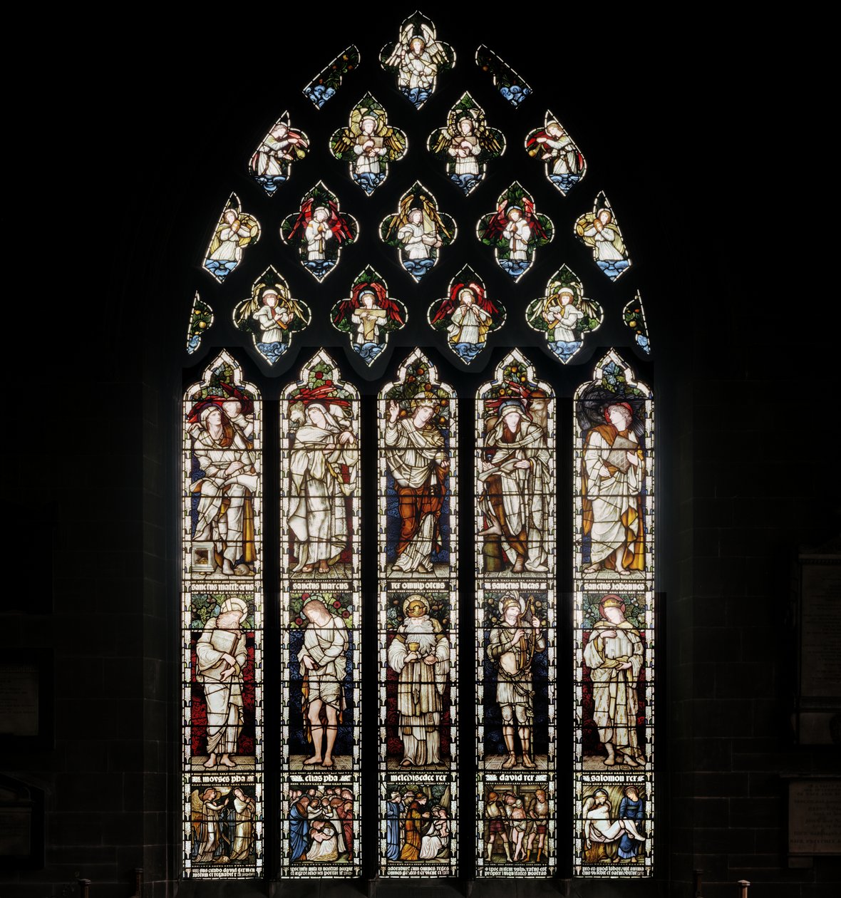 Birmingham, St Martin In The Bull Ring, Morris & Co., Edward Burne-Jones, Genel Pencere, 1876 by Edward Burne Jones