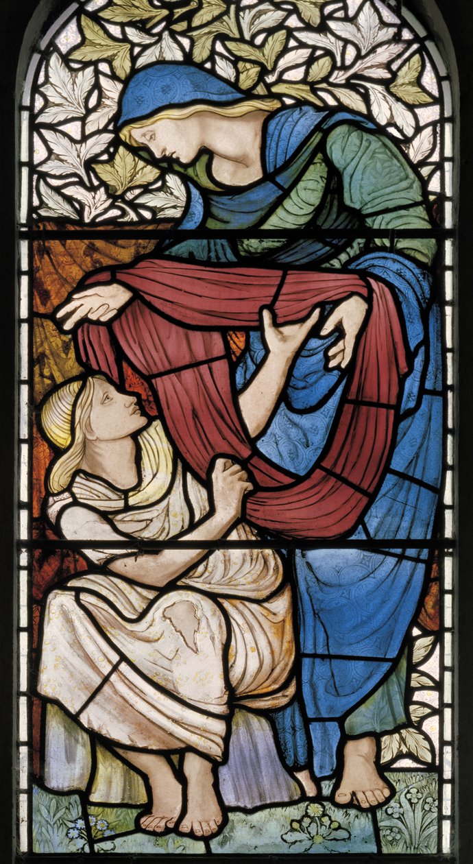Giyim Çıplak, 1877 (vitray) by Edward Burne Jones