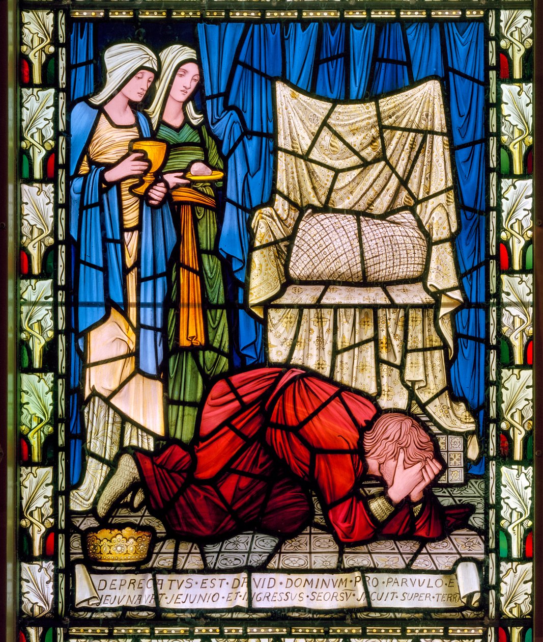 David Lamenting, c.1896 (vitray) by Edward Coley Burne Jones