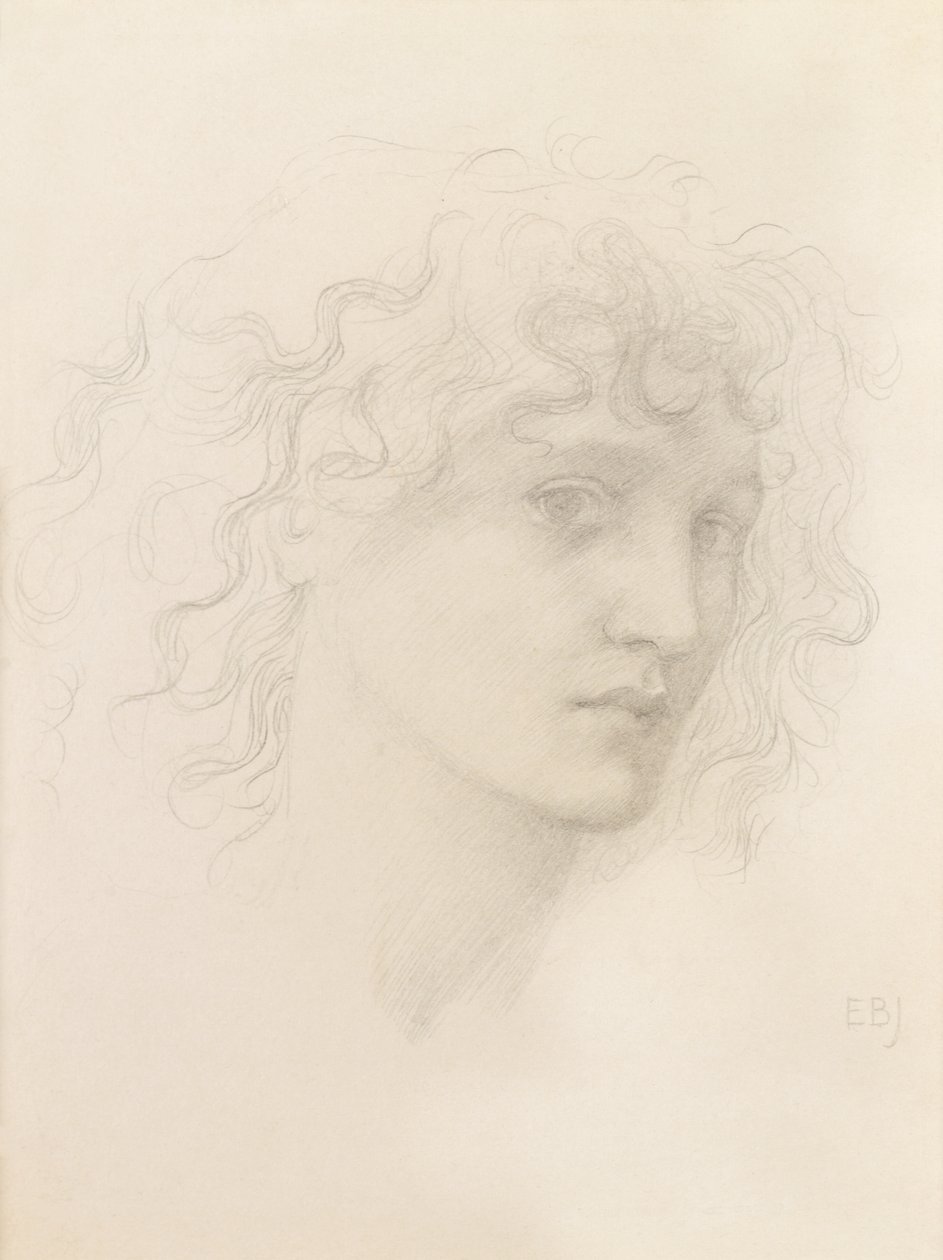 May Morris Başkanı (kalem) by Edward Burne Jones