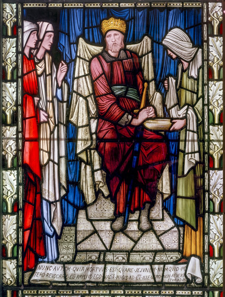 King David ve Charity, c.1896 (vitray) by Edward Burne Jones