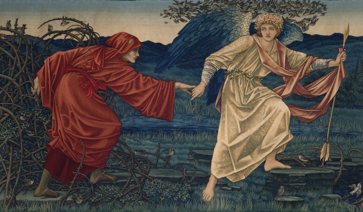 Hacıya liderlik eden aşk, Goblen, 1909 by Edward Burne Jones