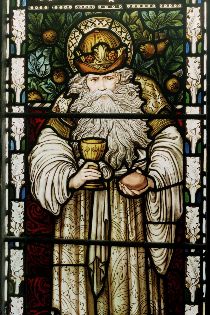 Melchizedek, Salem Kralı, 1876 (vitray) by Edward Burne Jones