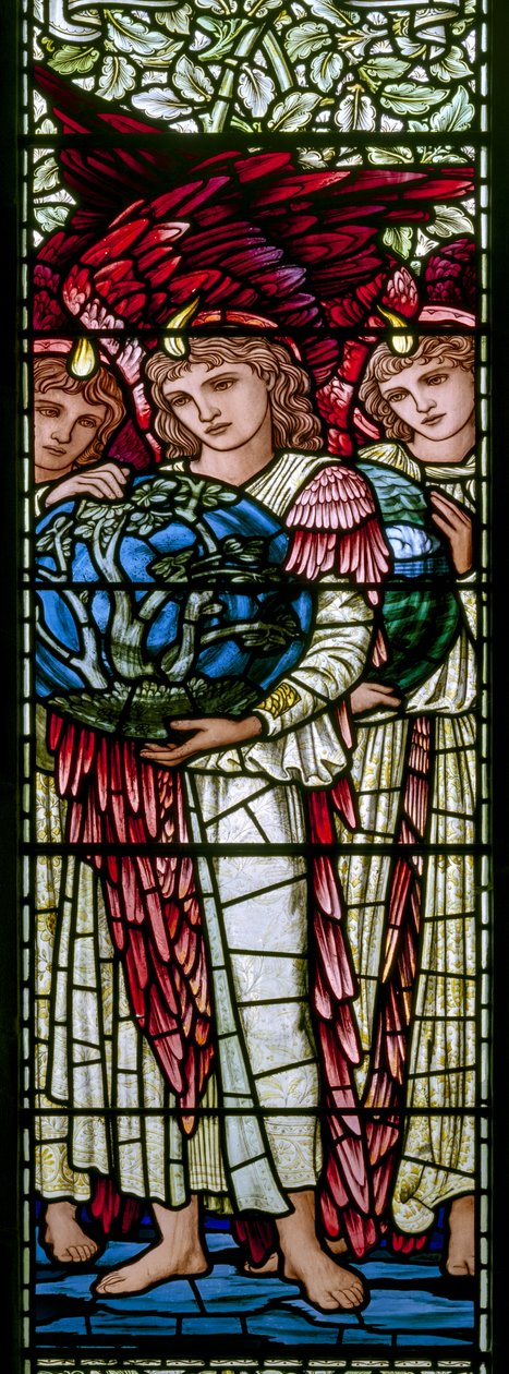 Oxford Harris Manchester Koleji, Morris & Co., Edward Burne-Jones, Yaratılış Günleri, 1895 by Edward Burne Jones