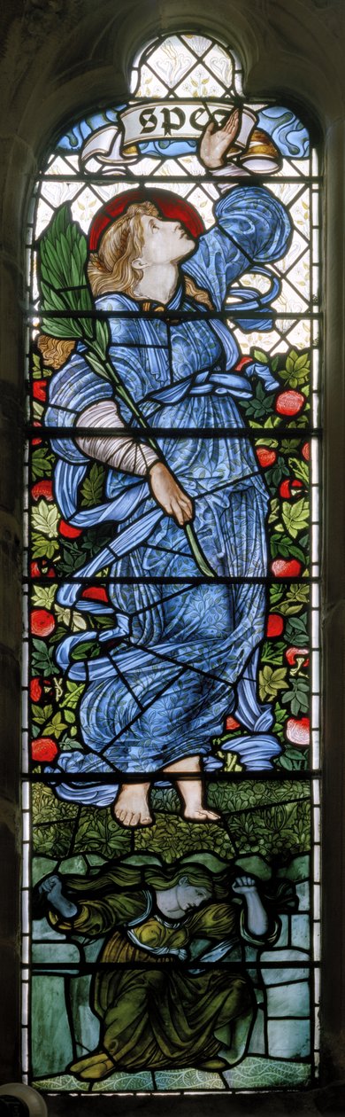 Rochdale, Aziz Çad, Morris & Co., Edward Burne-Jones, Hope, 1873 by Edward Burne Jones