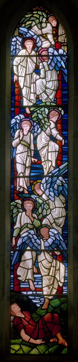 Rottingdean, St Margaret, Morris & Co., Edward Burne-Jones, Jacobs Dream, 1897 by Edward Burne Jones