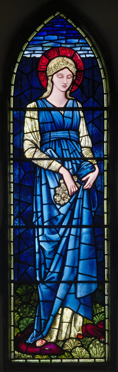Rottingdean, Aziz Margaret, Morris & Co., Edward Burne-Jones, Aziz Margaret, 1894 by Edward Burne Jones